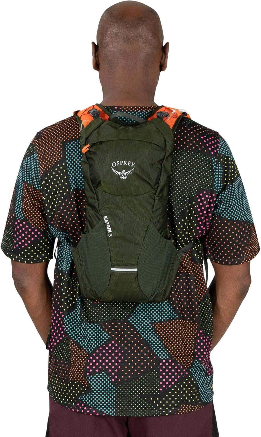 imageOsprey Katari 15L Mens Biking Backpack with Hydraulics Reservoir Green CreekBlack