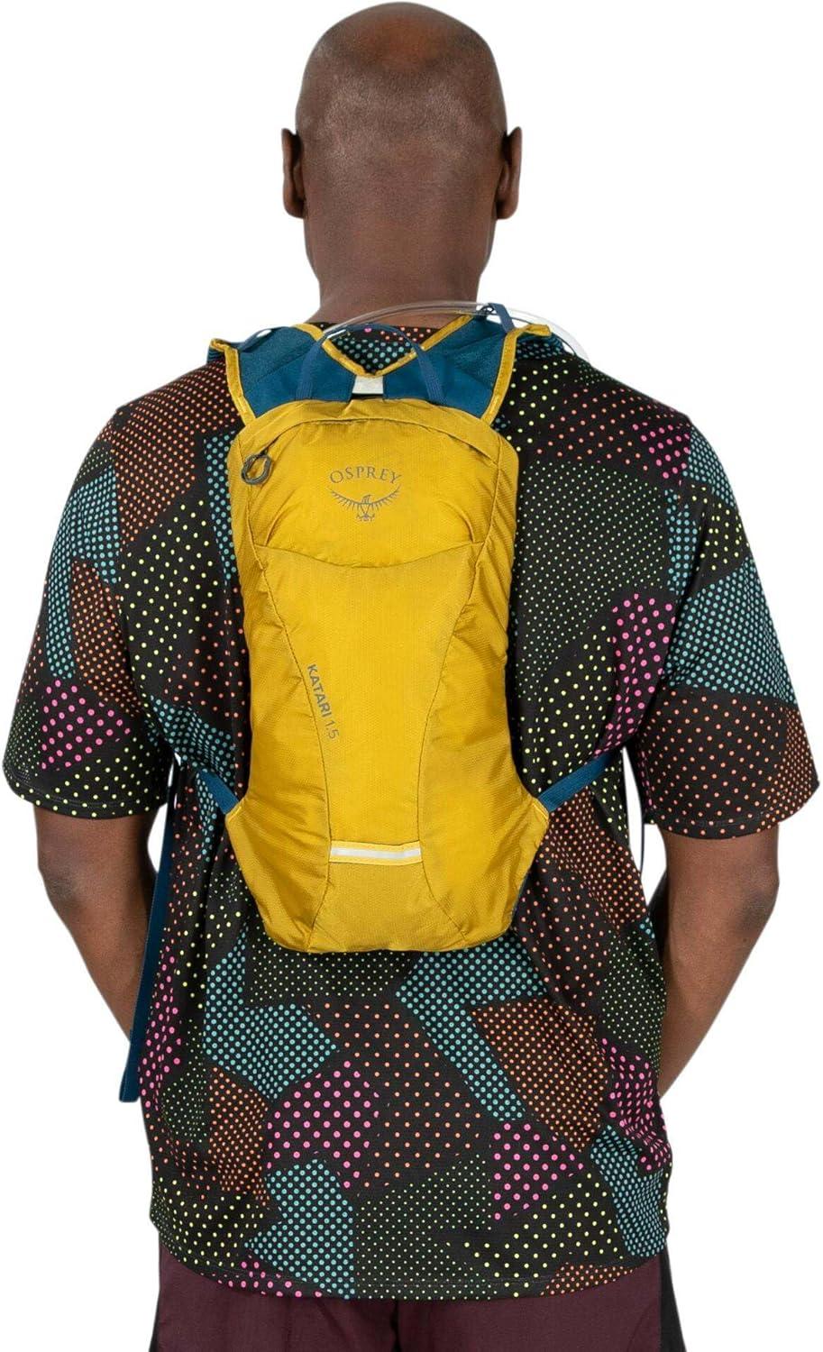 imageOsprey Katari 15L Mens Biking Backpack with Hydraulics Reservoir Green CreekBlack