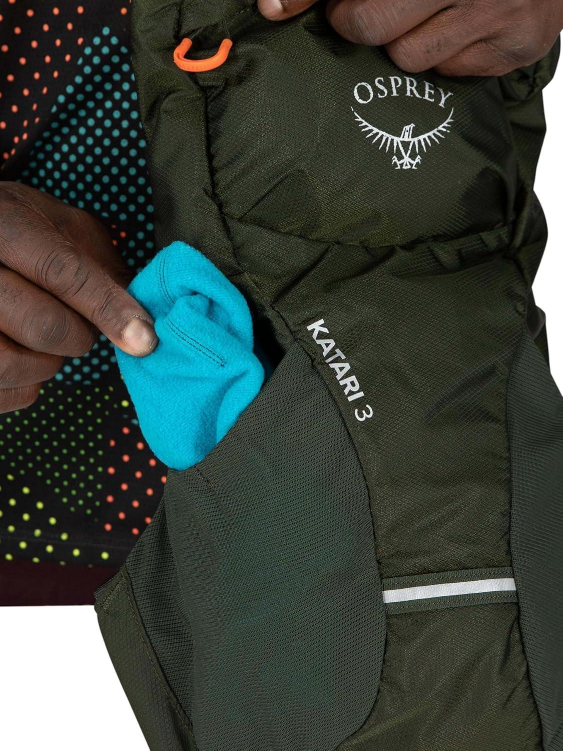 imageOsprey Katari 15L Mens Biking Backpack with Hydraulics Reservoir Green CreekBlack