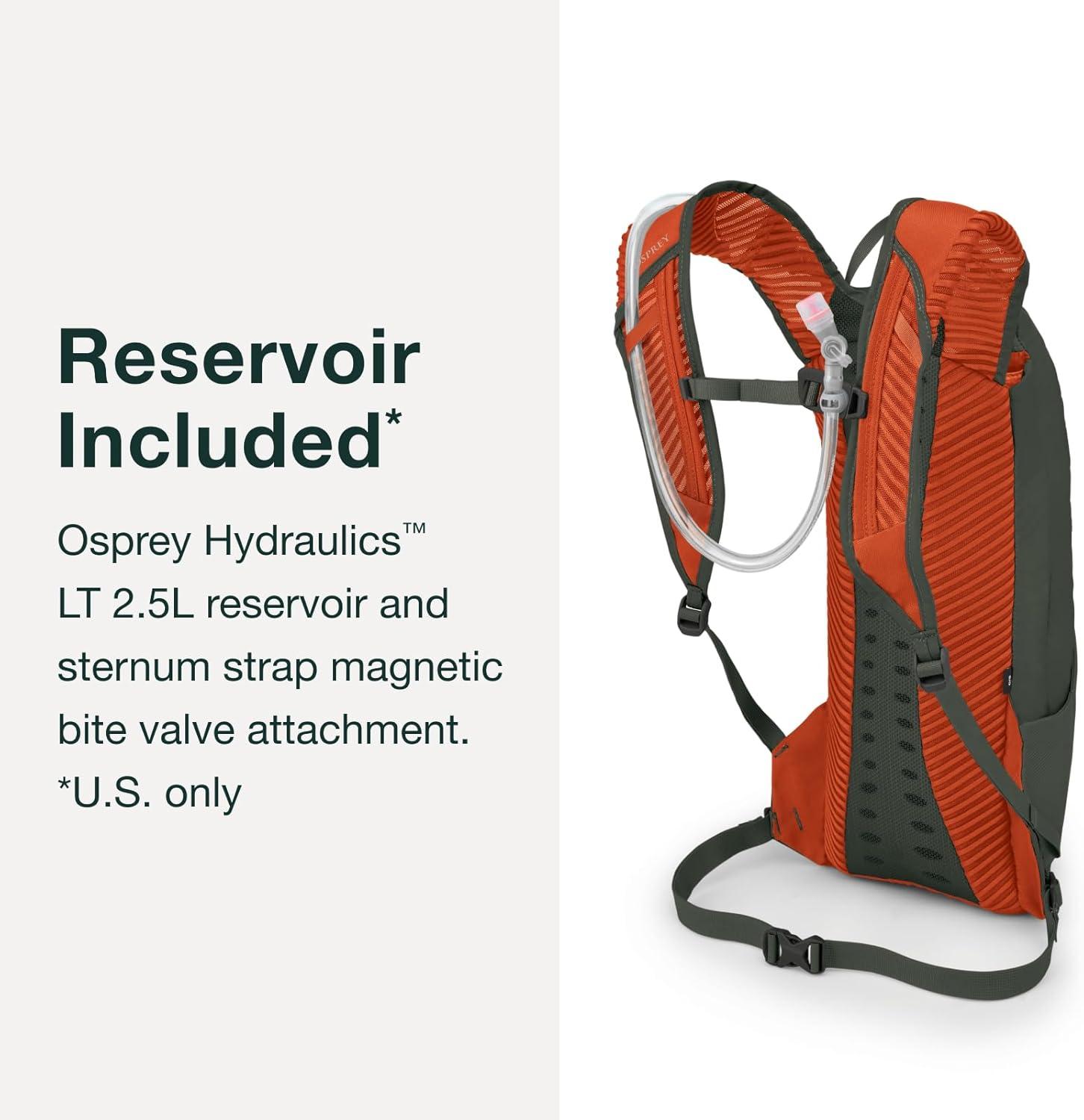 imageOsprey Katari 15L Mens Biking Backpack with Hydraulics Reservoir Green CreekGreen Creek