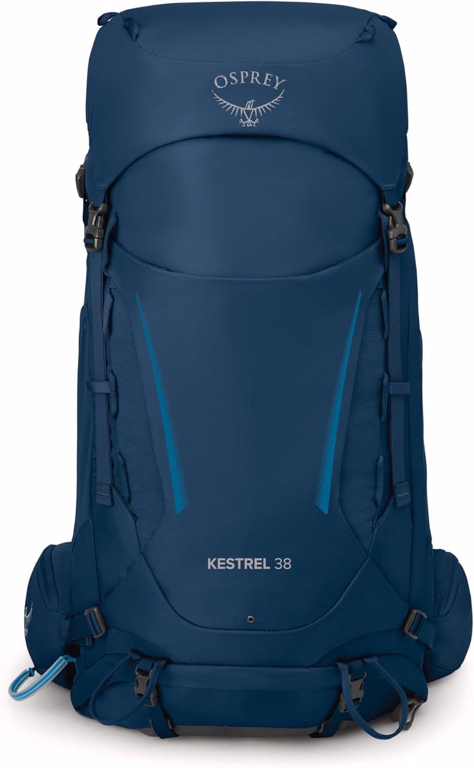 imageOsprey Kestrel 38L Mens Backpacking Backpack Atlas Blue LXLAtlas Blue