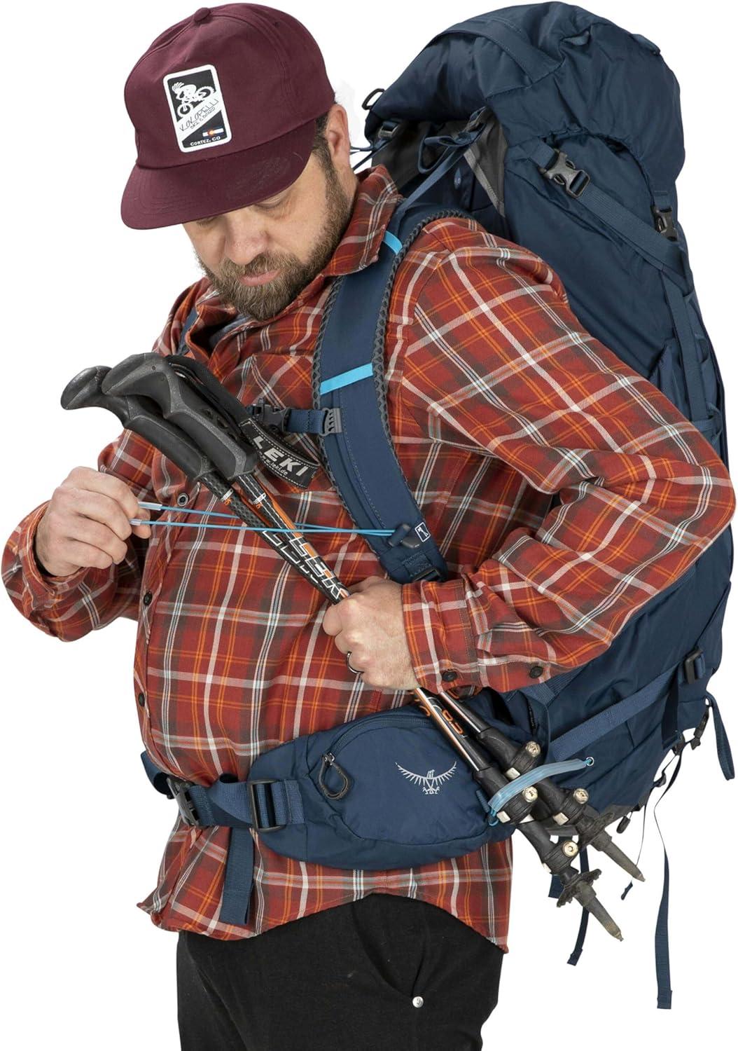 imageOsprey Kestrel 38L Mens Backpacking Backpack Atlas Blue LXLAtlas Blue