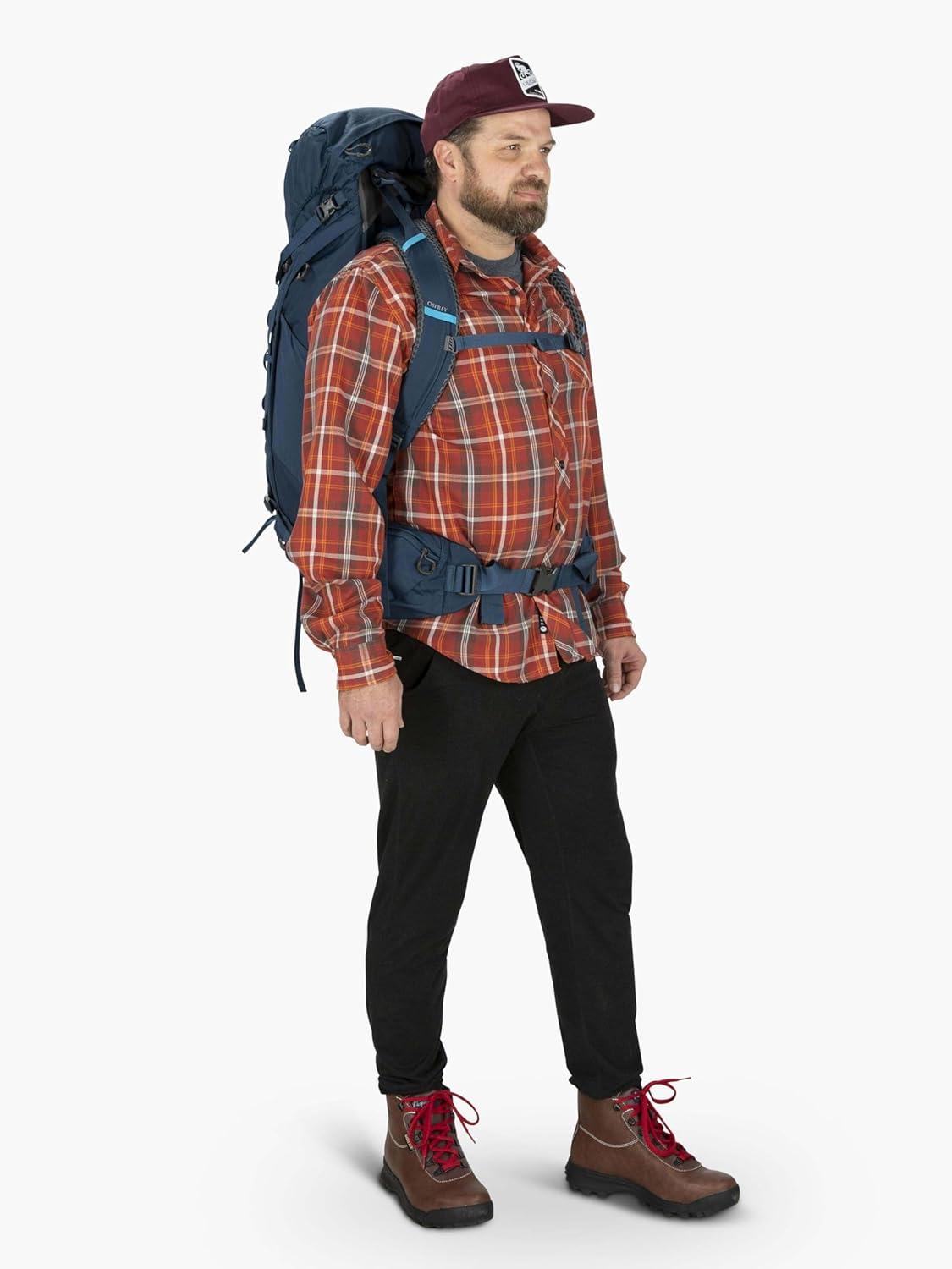 imageOsprey Kestrel 38L Mens Backpacking Backpack Atlas Blue LXLAtlas Blue