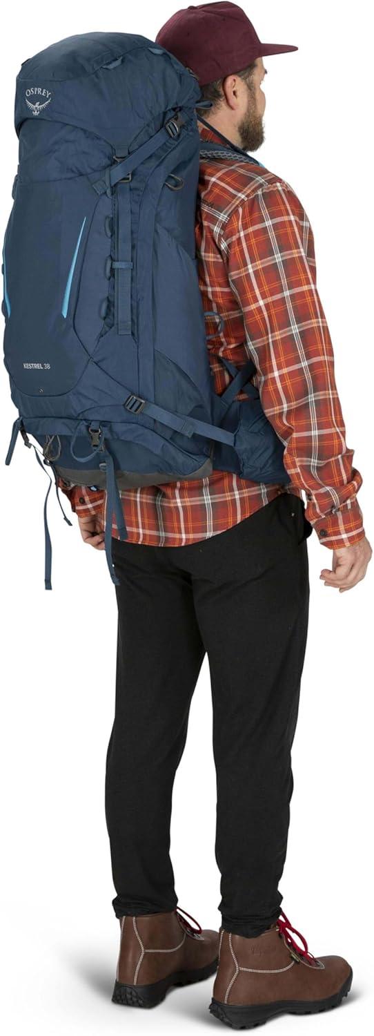 imageOsprey Kestrel 38L Mens Backpacking Backpack Atlas Blue LXLAtlas Blue