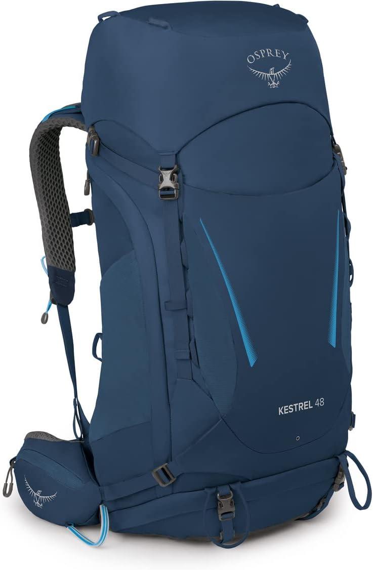 imageOsprey Kestrel 48L Mens Backpacking Backpack Atlas Blue SMAtlas Blue