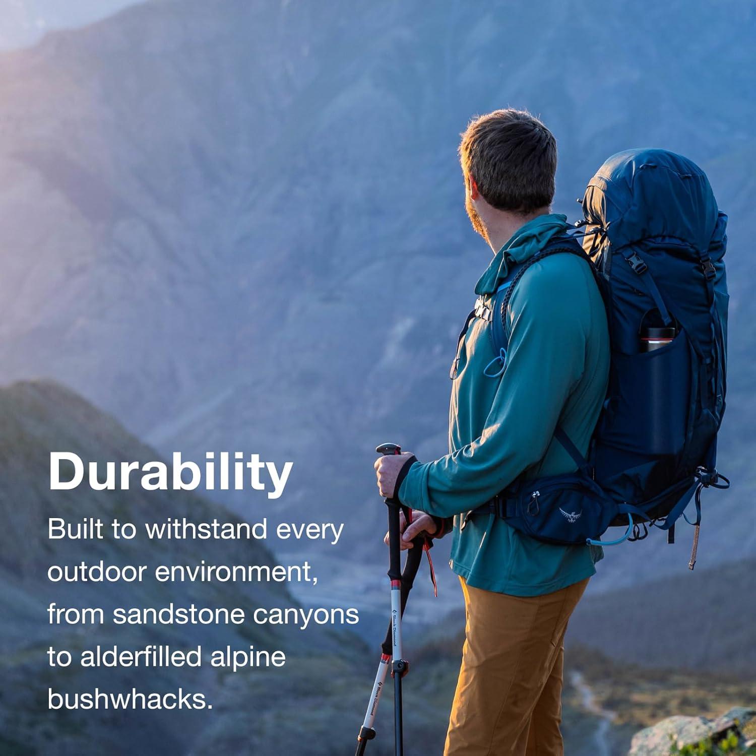 imageOsprey Kestrel 48L Mens Backpacking Backpack Atlas Blue SMAtlas Blue