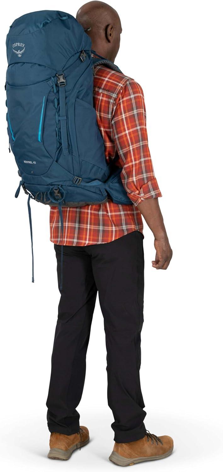 imageOsprey Kestrel 48L Mens Backpacking Backpack Atlas Blue SMAtlas Blue