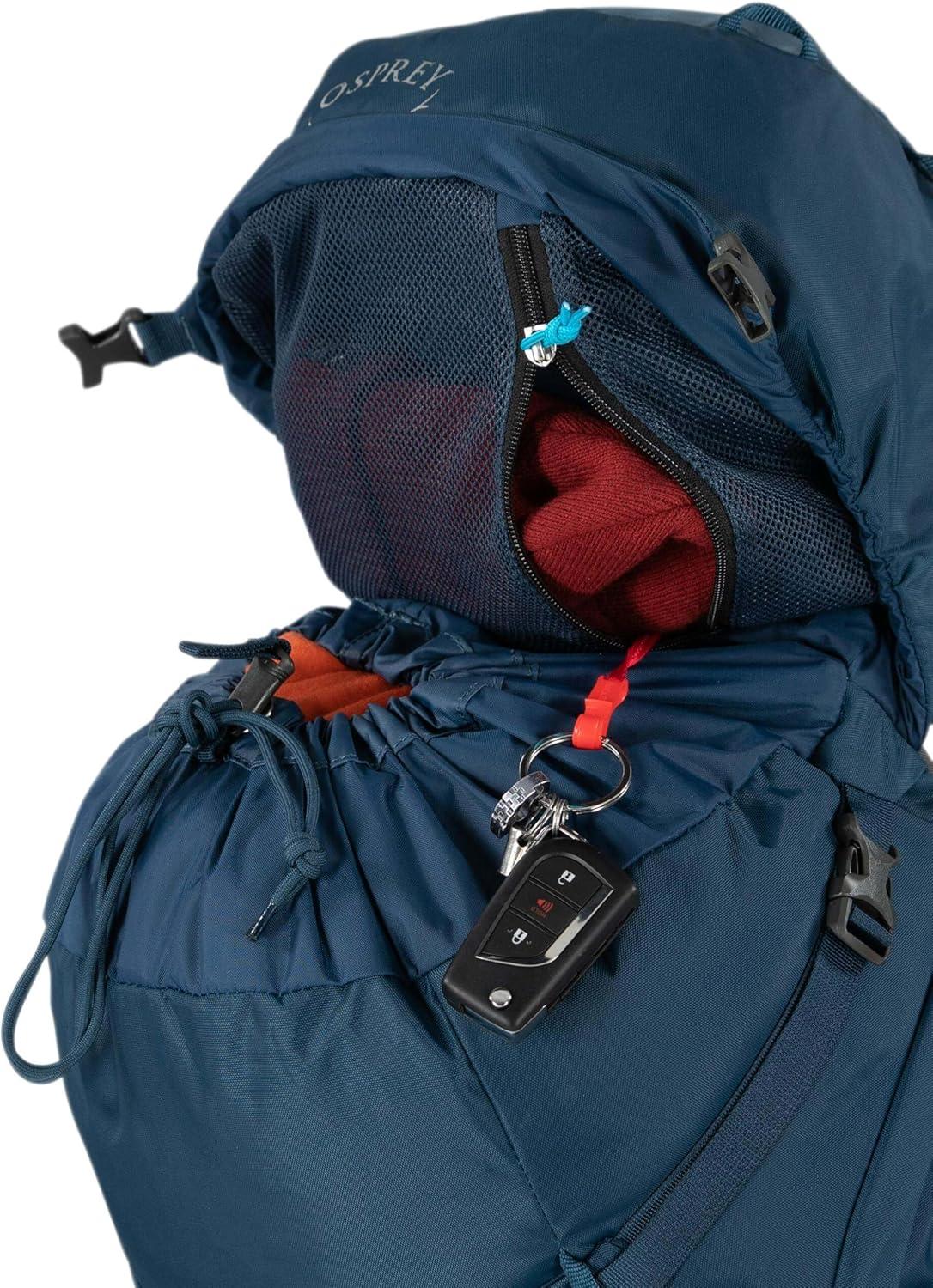 imageOsprey Kestrel 48L Mens Backpacking Backpack Atlas Blue SMBlack