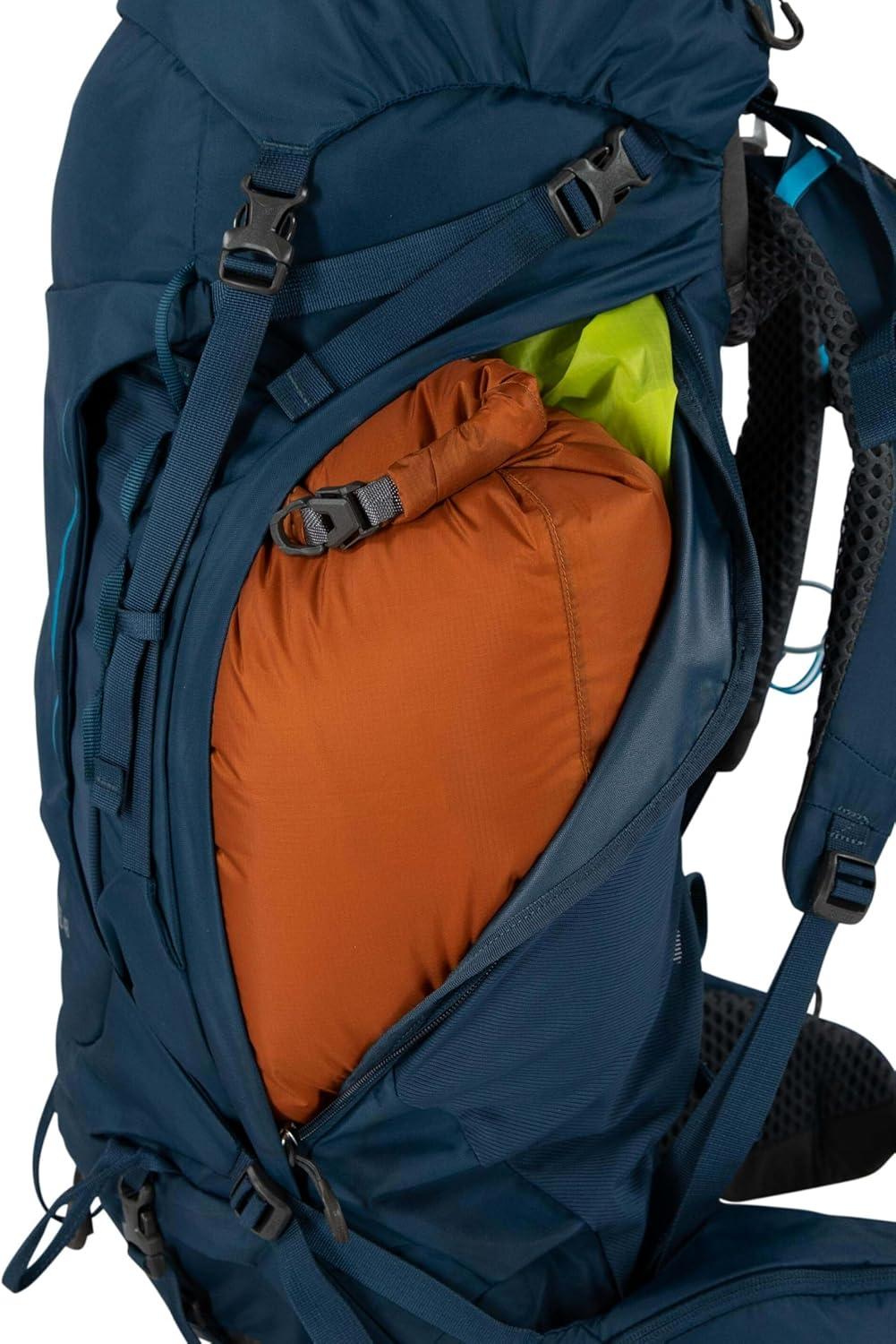 imageOsprey Kestrel 48L Mens Backpacking Backpack Atlas Blue SMBlack