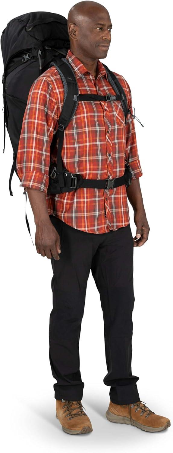 imageOsprey Kestrel 68L Mens Backpacking Backpack Black SMBlack