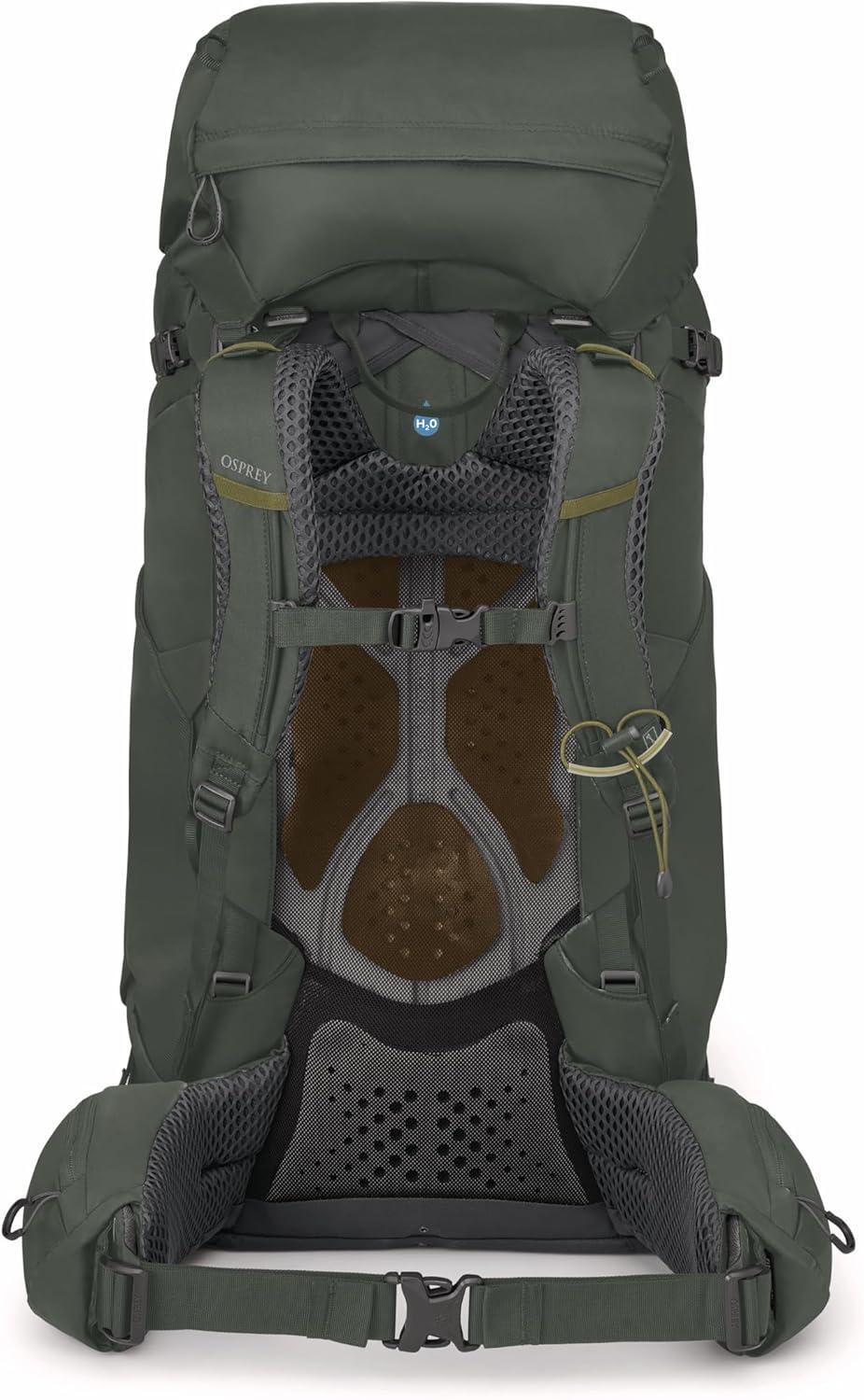 imageOsprey Kestrel 68L Mens Backpacking Backpack Black SMBonsai Green