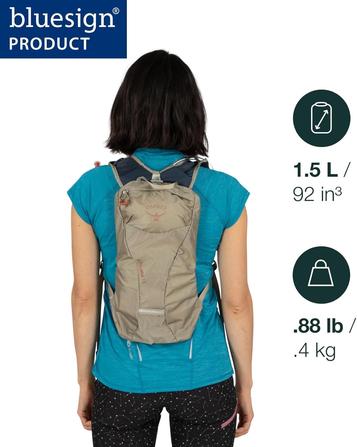 imageOsprey Kitsuma 15L Womens Biking Backpack with Hydraulics Reservoir Space Travel GreySpace Travel Grey