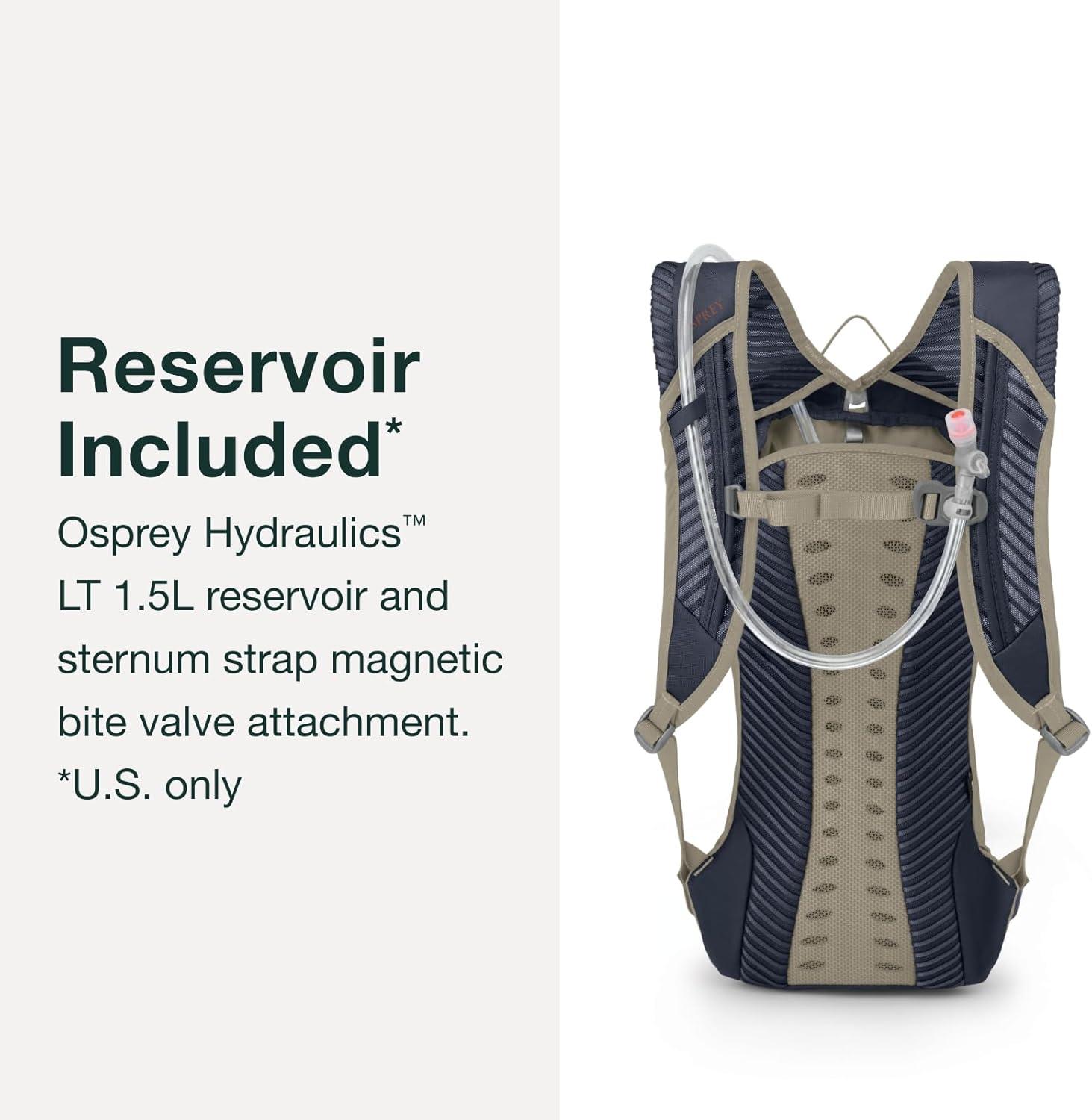 imageOsprey Kitsuma 15L Womens Biking Backpack with Hydraulics Reservoir Space Travel GreySpace Travel Grey