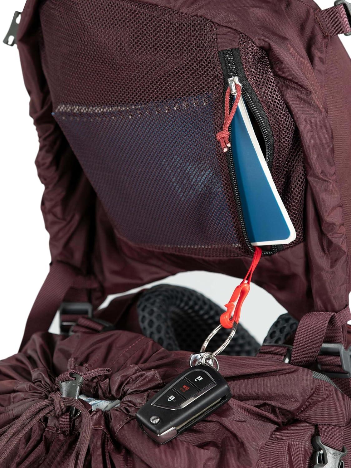 imageOsprey Kyte 58L Womens Backpacking Backpack with Hipbelt Elderberry Purple WXSSBlack