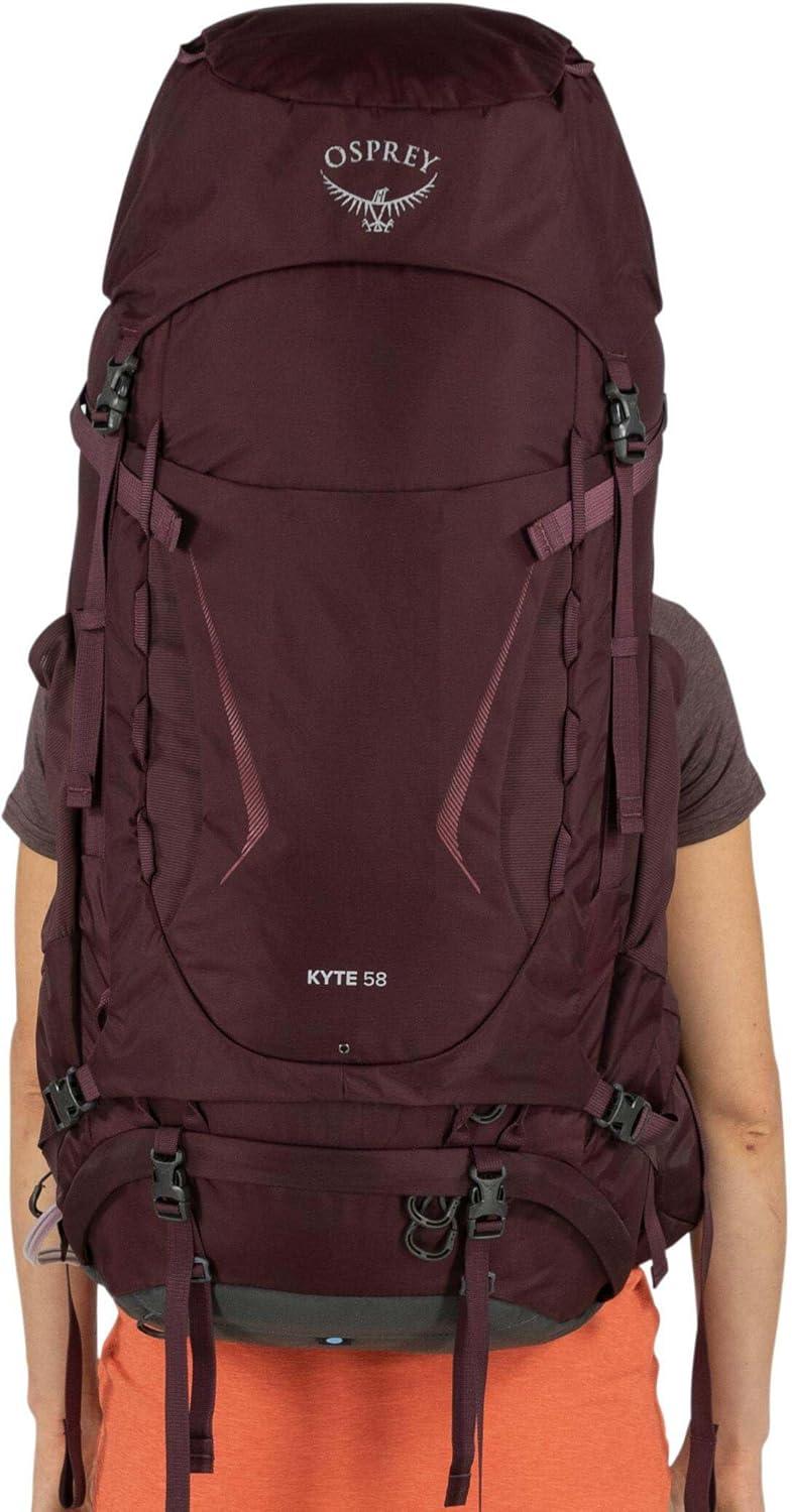 imageOsprey Kyte 58L Womens Backpacking Backpack with Hipbelt Elderberry Purple WXSSElderberry Purple