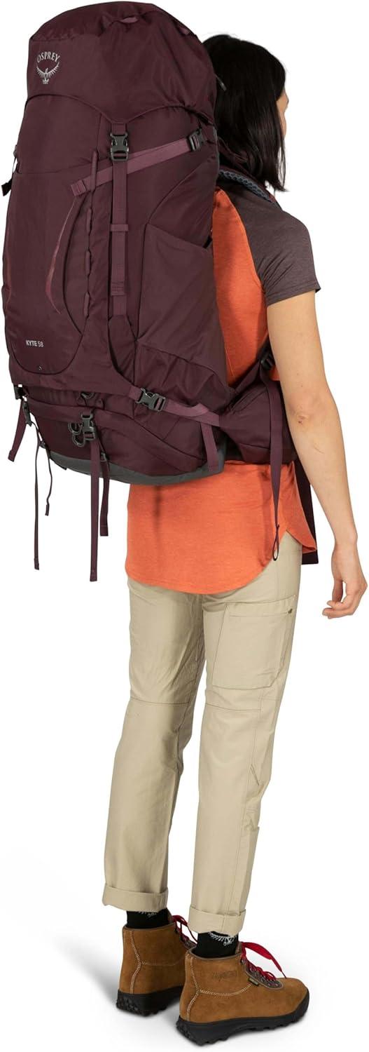 imageOsprey Kyte 58L Womens Backpacking Backpack with Hipbelt Elderberry Purple WXSSElderberry Purple