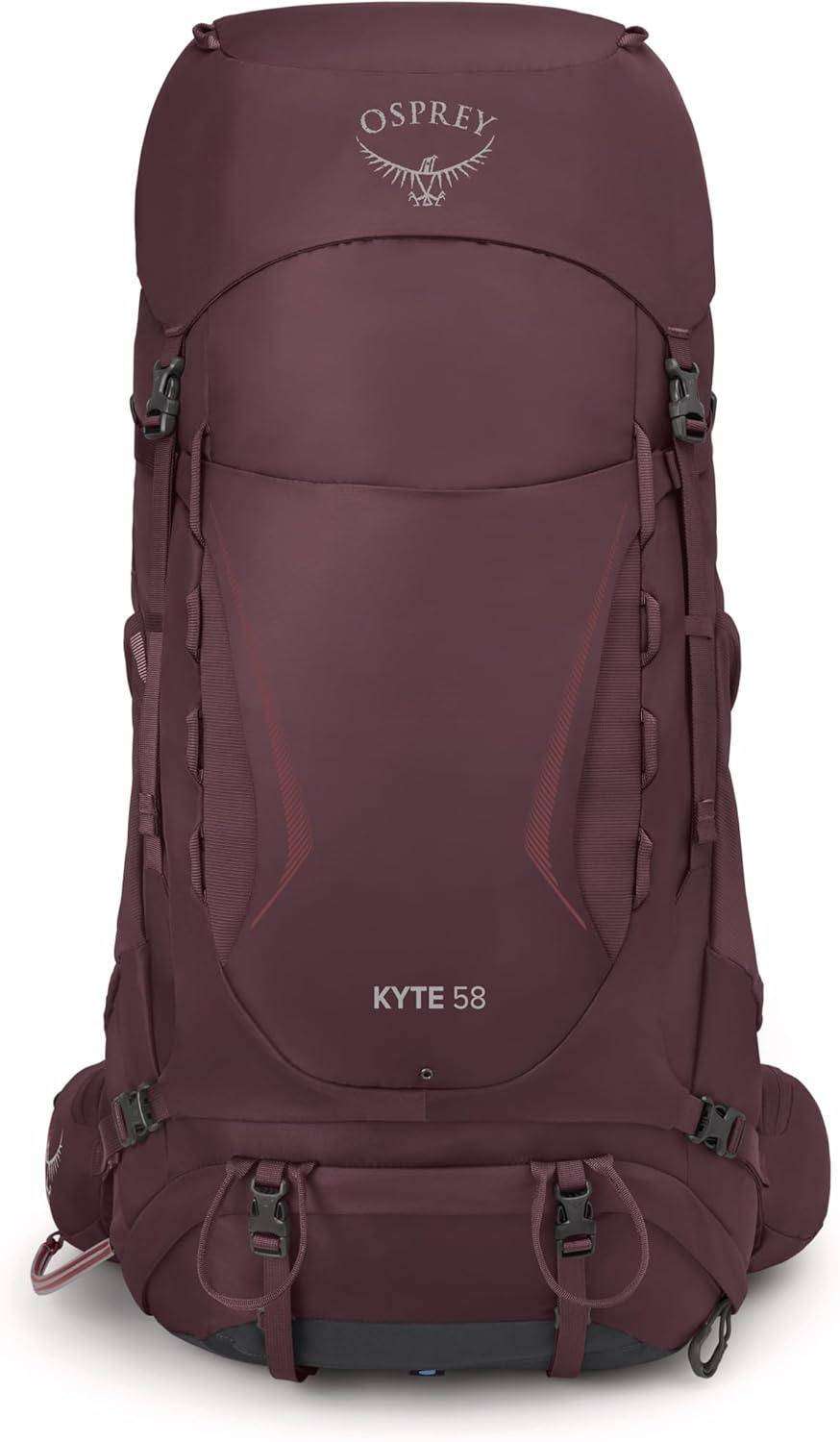 imageOsprey Kyte 58L Womens Backpacking Backpack with Hipbelt Elderberry Purple WXSSElderberry Purple