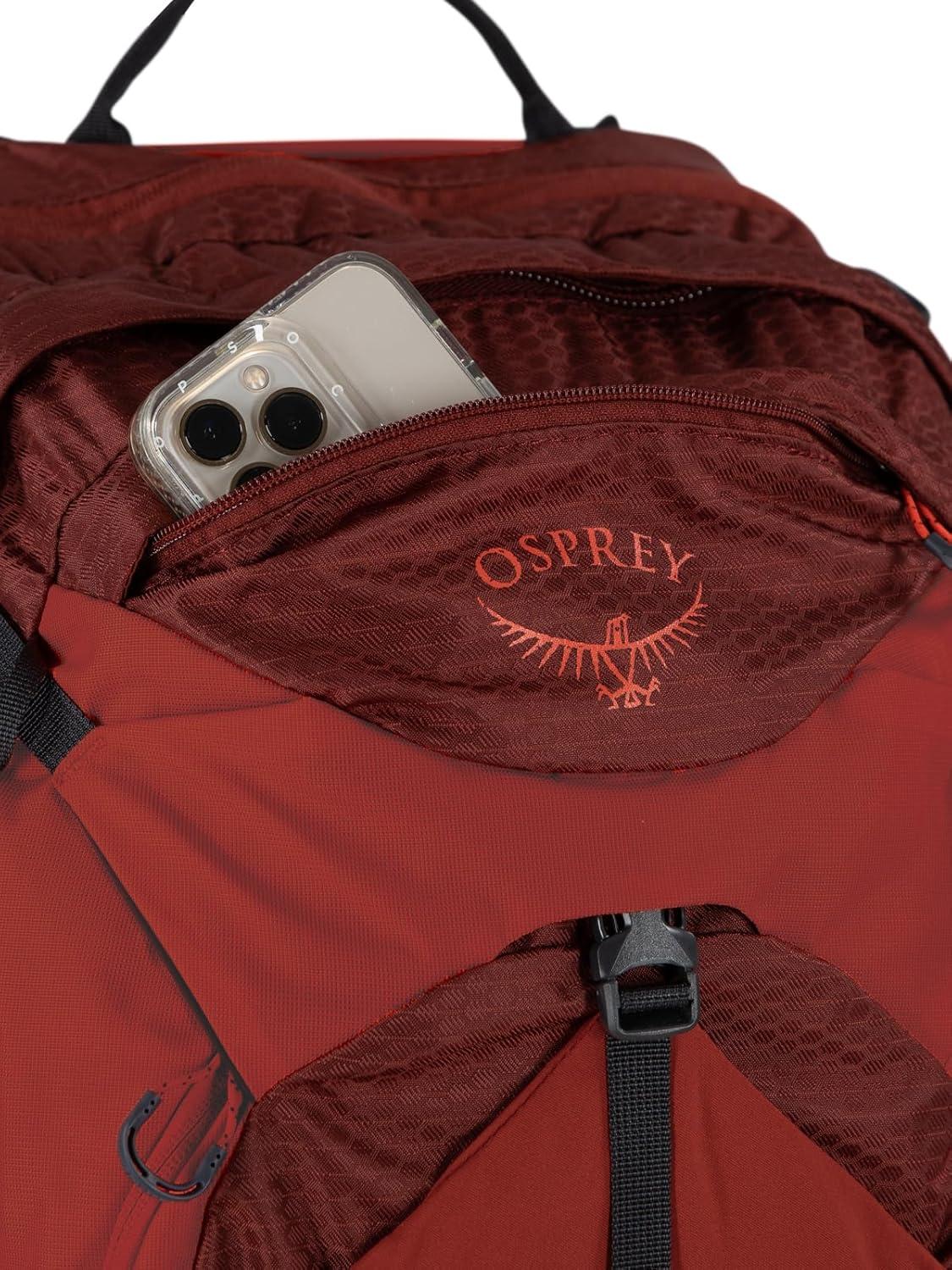 imageOsprey Manta 34L Mens Hiking Backpack with Hydraulics Reservoir BlackOak Leaf Orange