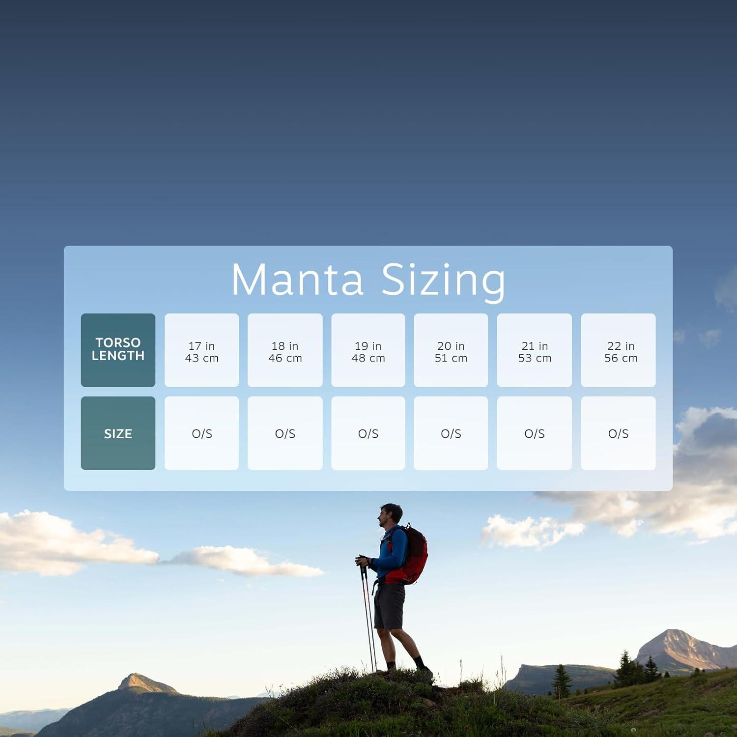 imageOsprey Manta 34L Mens Hiking Backpack with Hydraulics Reservoir BlackOak Leaf Orange