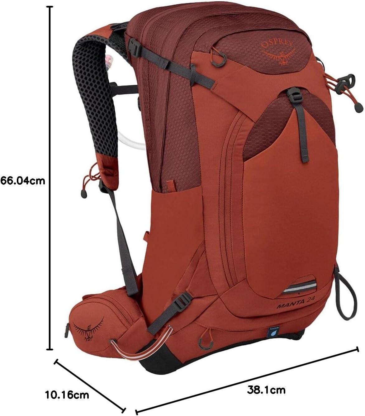 imageOsprey Manta 34L Mens Hiking Backpack with Hydraulics Reservoir BlackOak Leaf Orange