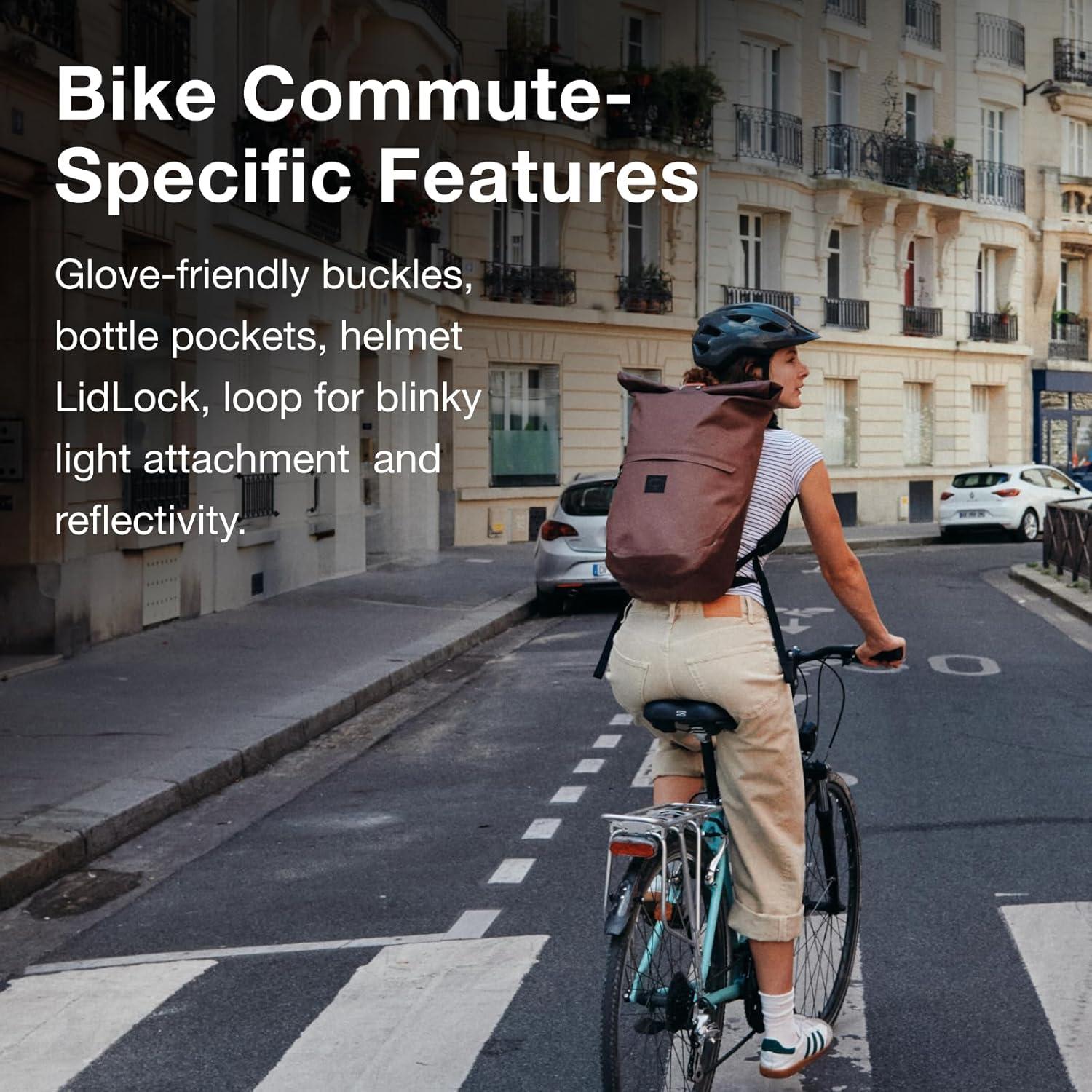 imageOsprey Metron 25L Waterproof Commuter Bike Backpack Raven BlackMagma Brown