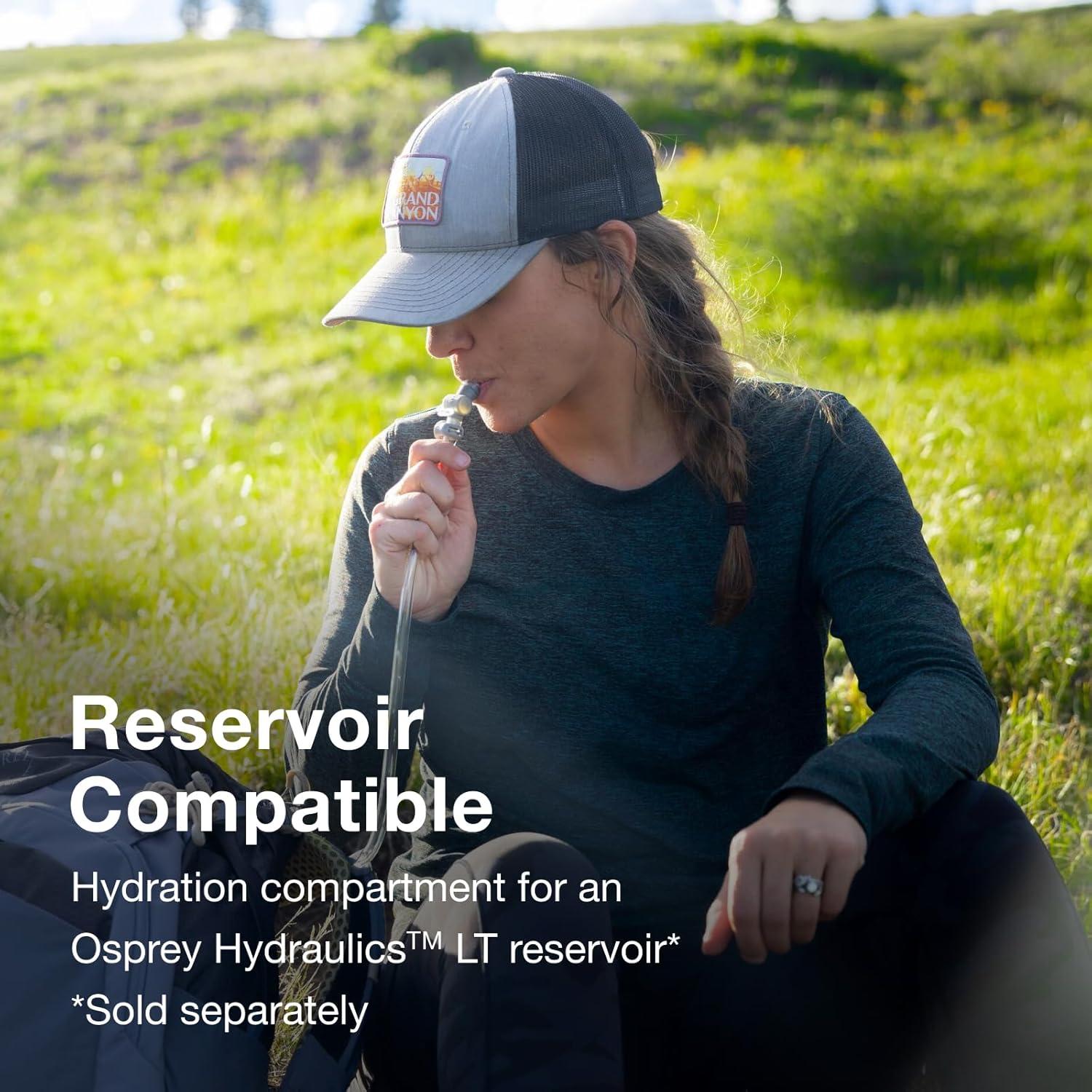 imageOsprey Mira 22L Womens Hiking Backpack with Hydraulics Reservoir Succulent GreenAnchor Blue