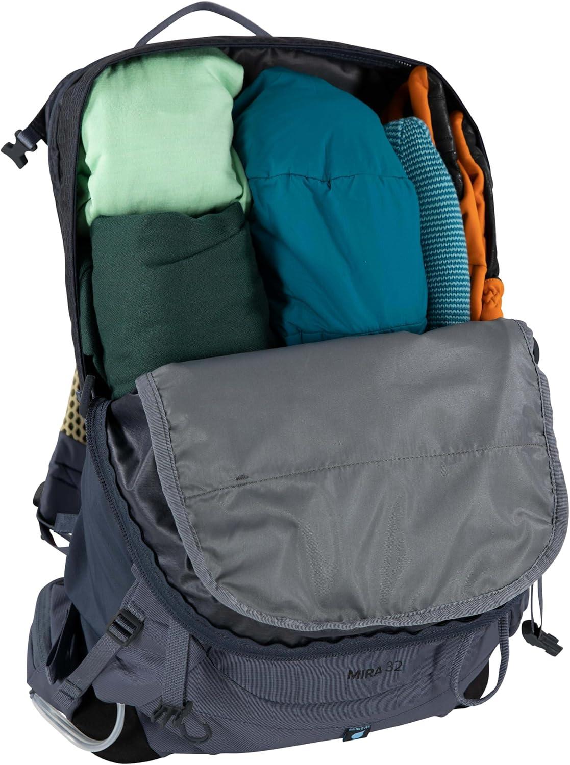 imageOsprey Mira 22L Womens Hiking Backpack with Hydraulics Reservoir Succulent GreenAnchor Blue