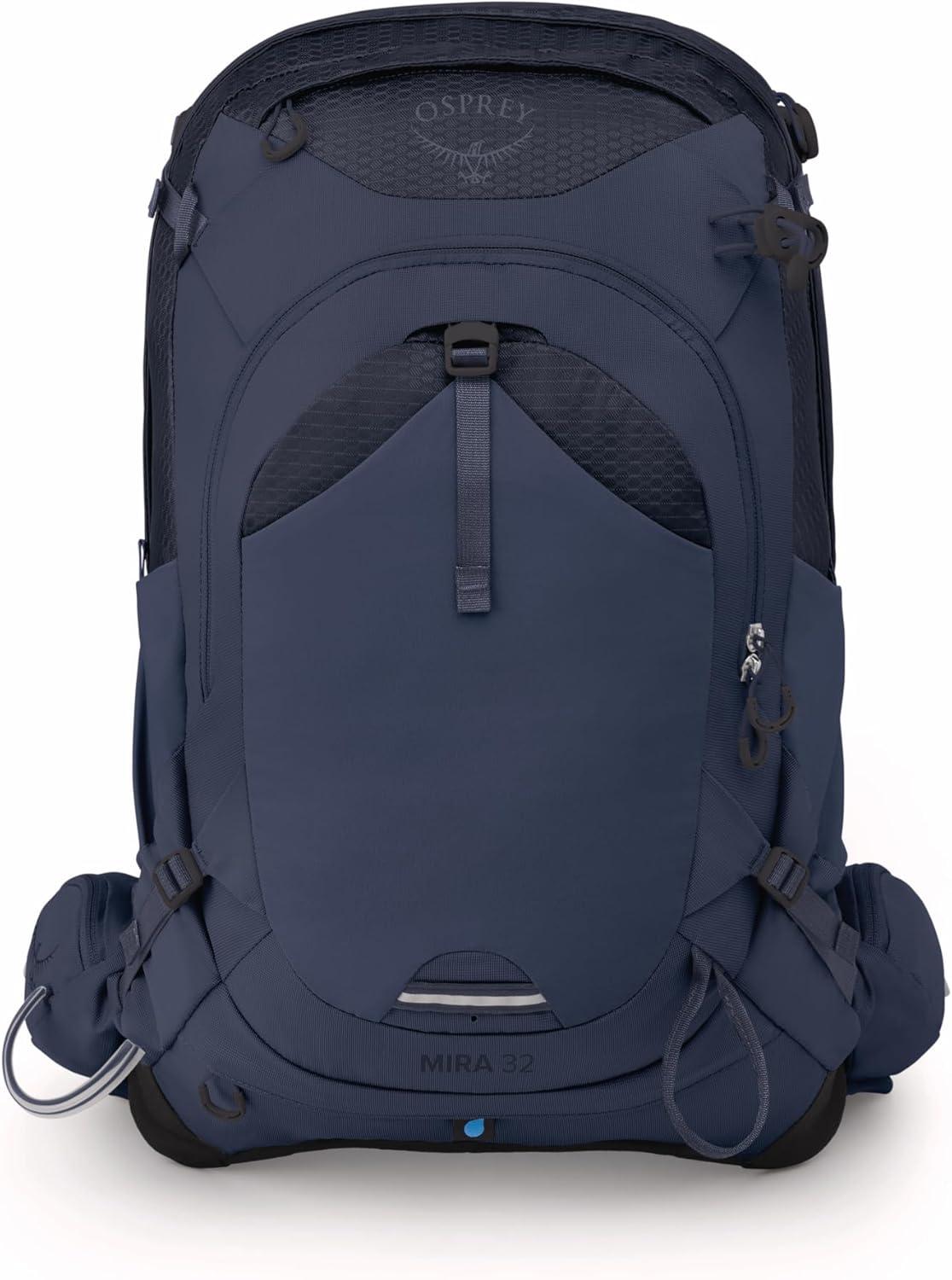 imageOsprey Mira 22L Womens Hiking Backpack with Hydraulics Reservoir Succulent GreenAnchor Blue