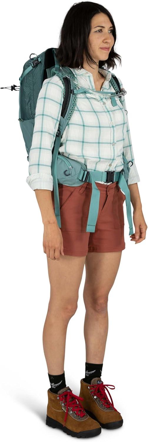 imageOsprey Mira 22L Womens Hiking Backpack with Hydraulics Reservoir Succulent GreenAnchor Blue