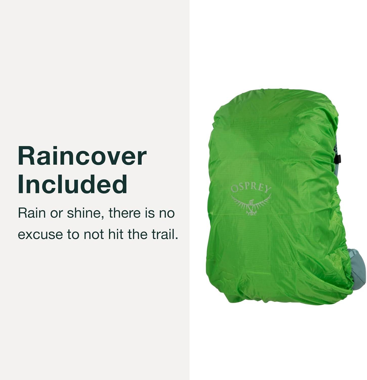 imageOsprey Mira 22L Womens Hiking Backpack with Hydraulics Reservoir Succulent GreenAnchor Blue