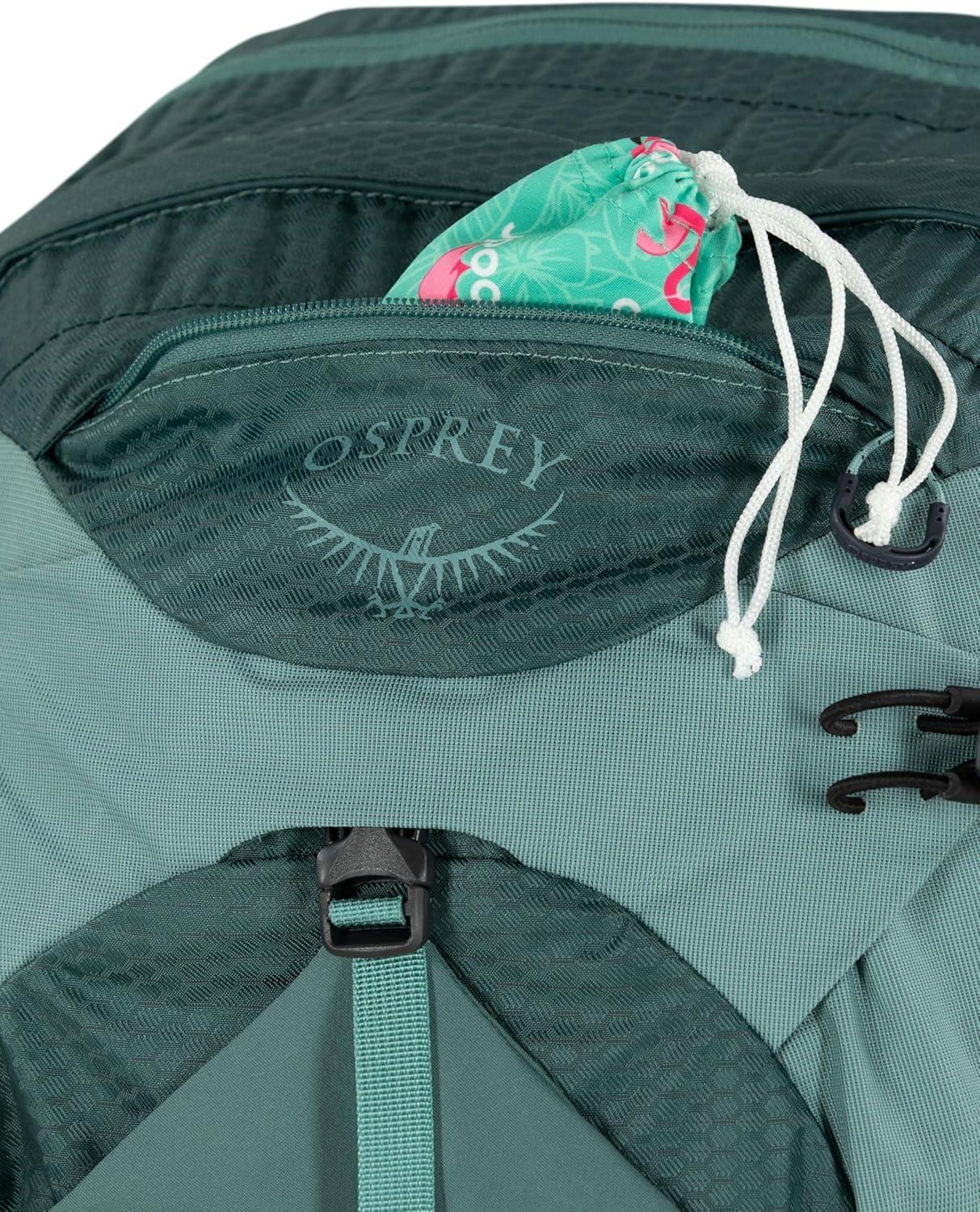 imageOsprey Mira 22L Womens Hiking Backpack with Hydraulics Reservoir Succulent GreenAnchor Blue