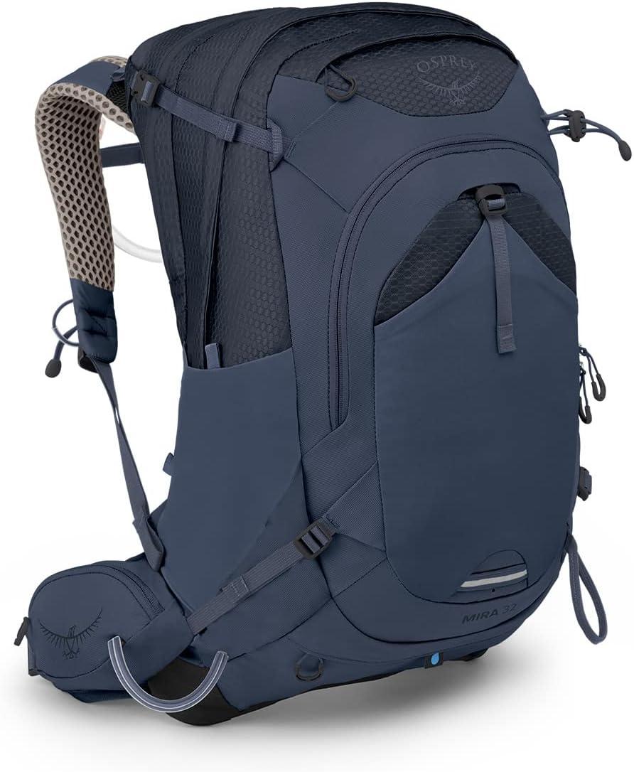 imageOsprey Mira 22L Womens Hiking Backpack with Hydraulics Reservoir Succulent GreenAnchor Blue