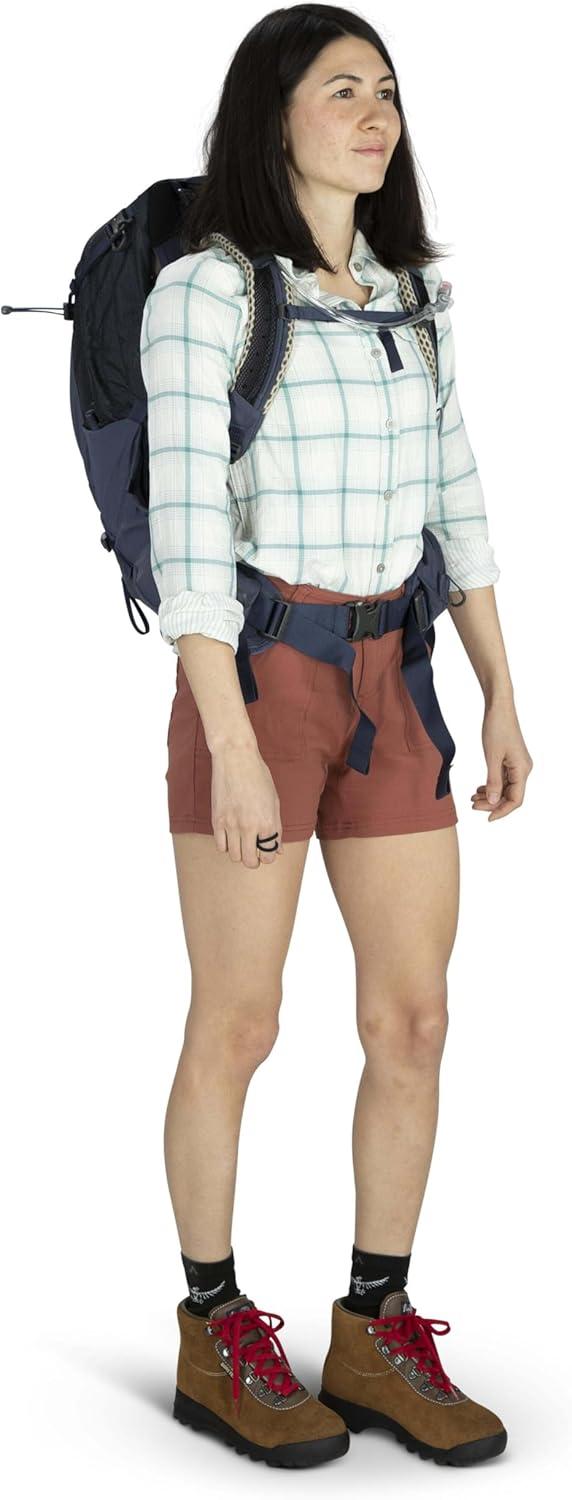 imageOsprey Mira 22L Womens Hiking Backpack with Hydraulics Reservoir Succulent GreenAnchor Blue