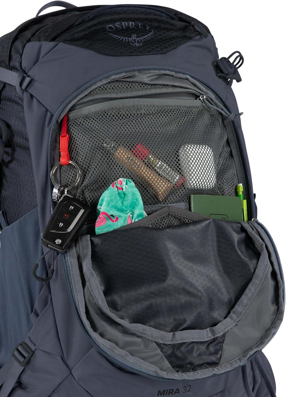 imageOsprey Mira 22L Womens Hiking Backpack with Hydraulics Reservoir Succulent GreenAnchor Blue