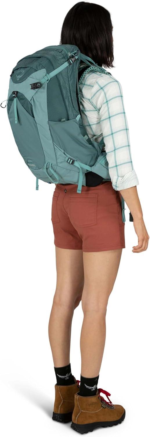 imageOsprey Mira 22L Womens Hiking Backpack with Hydraulics Reservoir Succulent GreenAnchor Blue