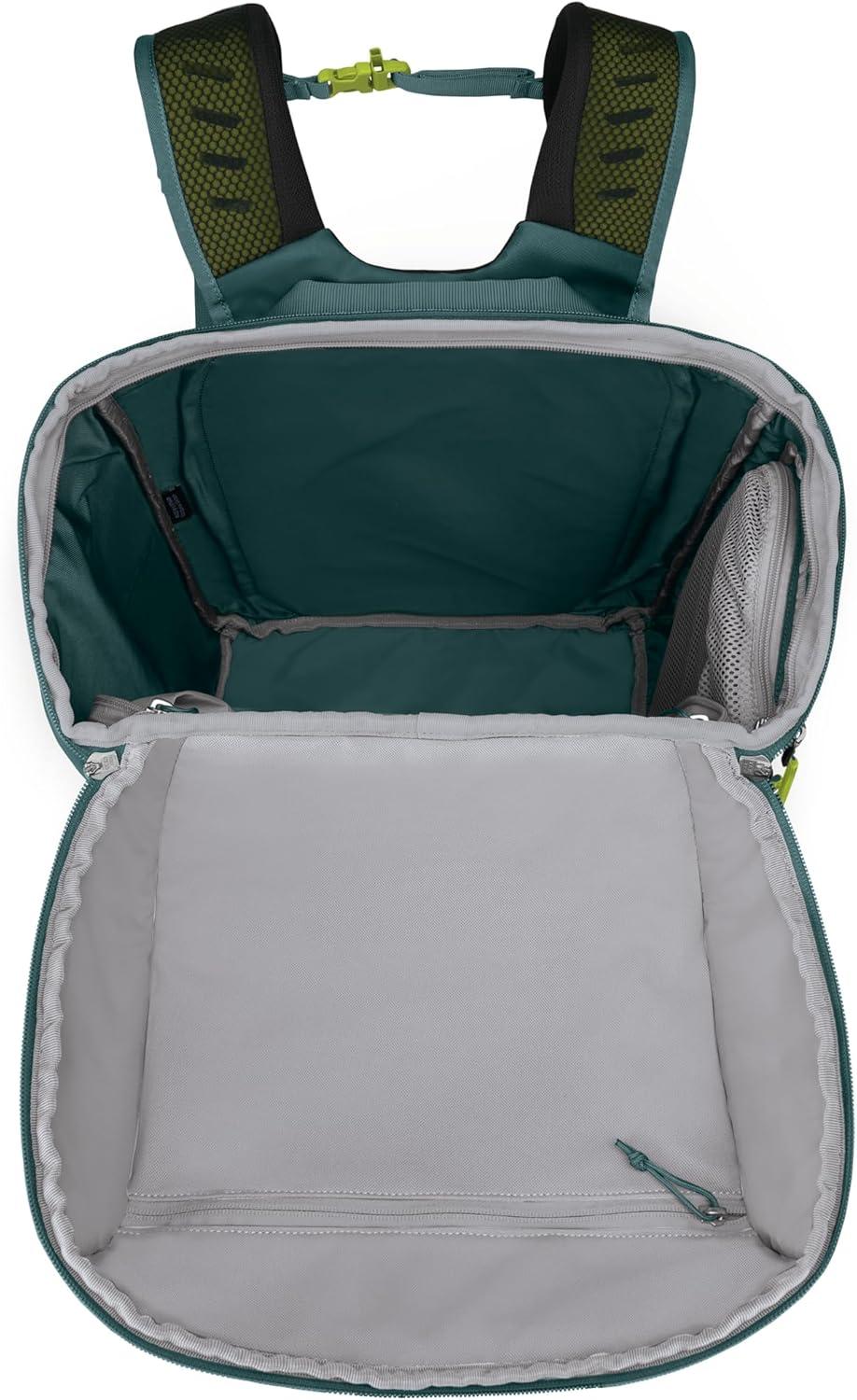 imageOsprey Mountain Bound Ski ampamp Snowboard Boot Bag Backpack with AirScape Technology and Padded Structure Premium Winter Luggage with Shoe Changing Mat Cascade Blue