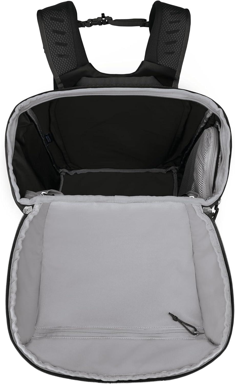 imageOsprey Mountain Bound Ski ampamp Snowboard Boot Bag Backpack with AirScape Technology and Padded Structure Premium Winter Luggage with Shoe Changing Mat Black