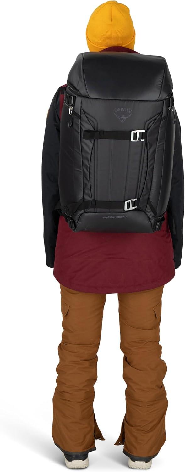imageOsprey Mountain Bound Ski ampamp Snowboard Boot Bag Plus Boot Backpack with Vertical Snowboard Carry and AFrame Ski Carry Premium Winter Luggage with Shoe Mat and AirScape Technology Cascade Blue