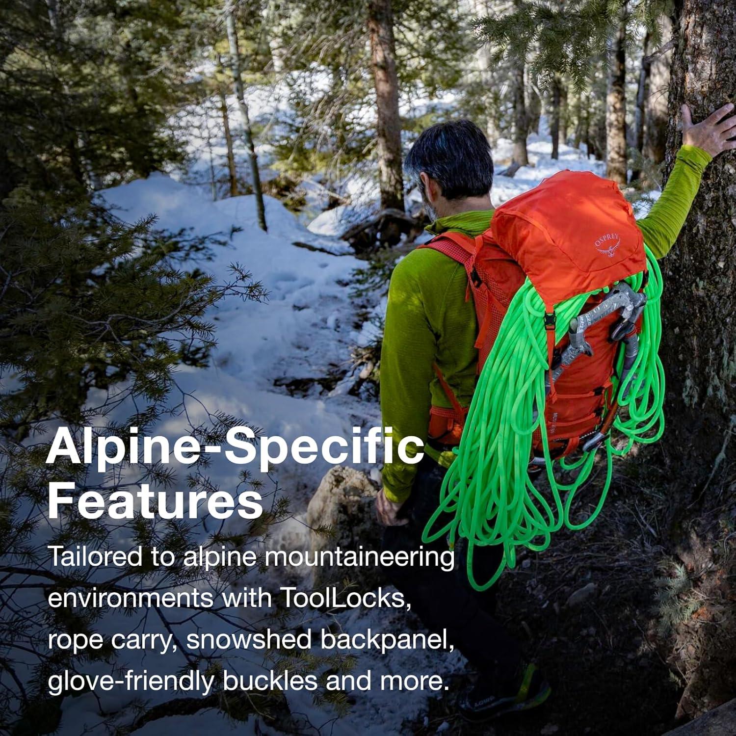 imageOsprey Mutant 38L Climbing and Mountaineering Backpack for Men and Women Blue Flame MediumLargeBlue Flame