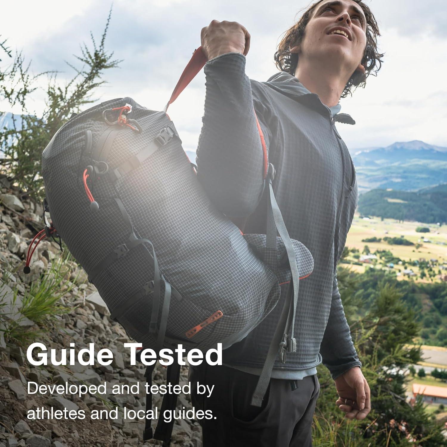 imageOsprey Mutant 52L Climbing and Mountaineering Unisex Backpack Tungsten Grey SMBlue Flame