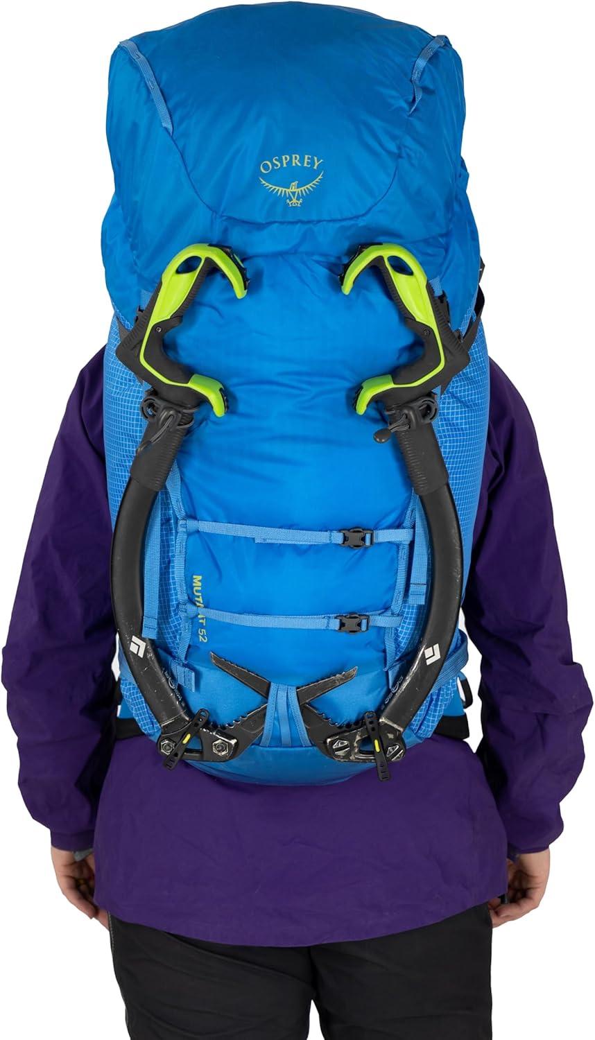 imageOsprey Mutant 52L Climbing and Mountaineering Unisex Backpack Tungsten Grey SMBlue Flame