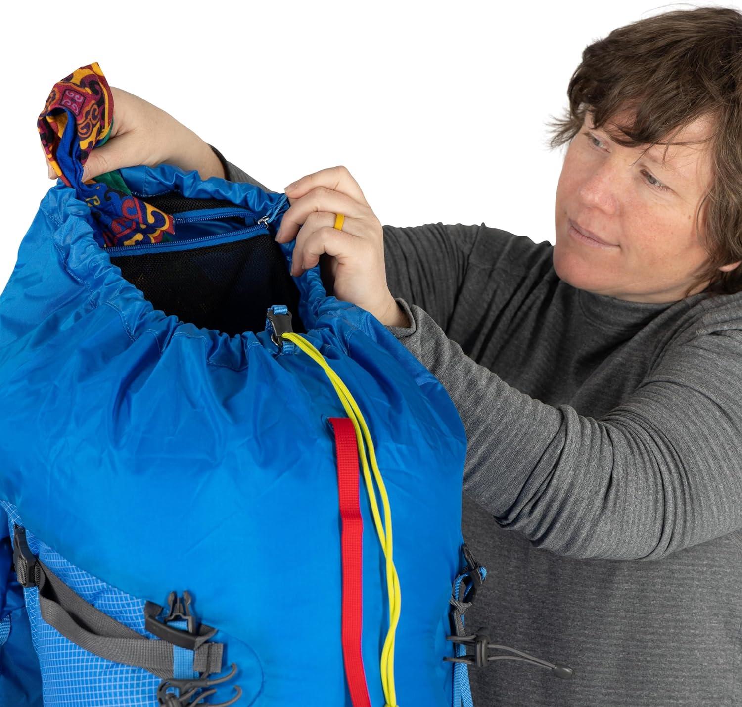 imageOsprey Mutant 52L Climbing and Mountaineering Unisex Backpack Tungsten Grey SMBlue Flame