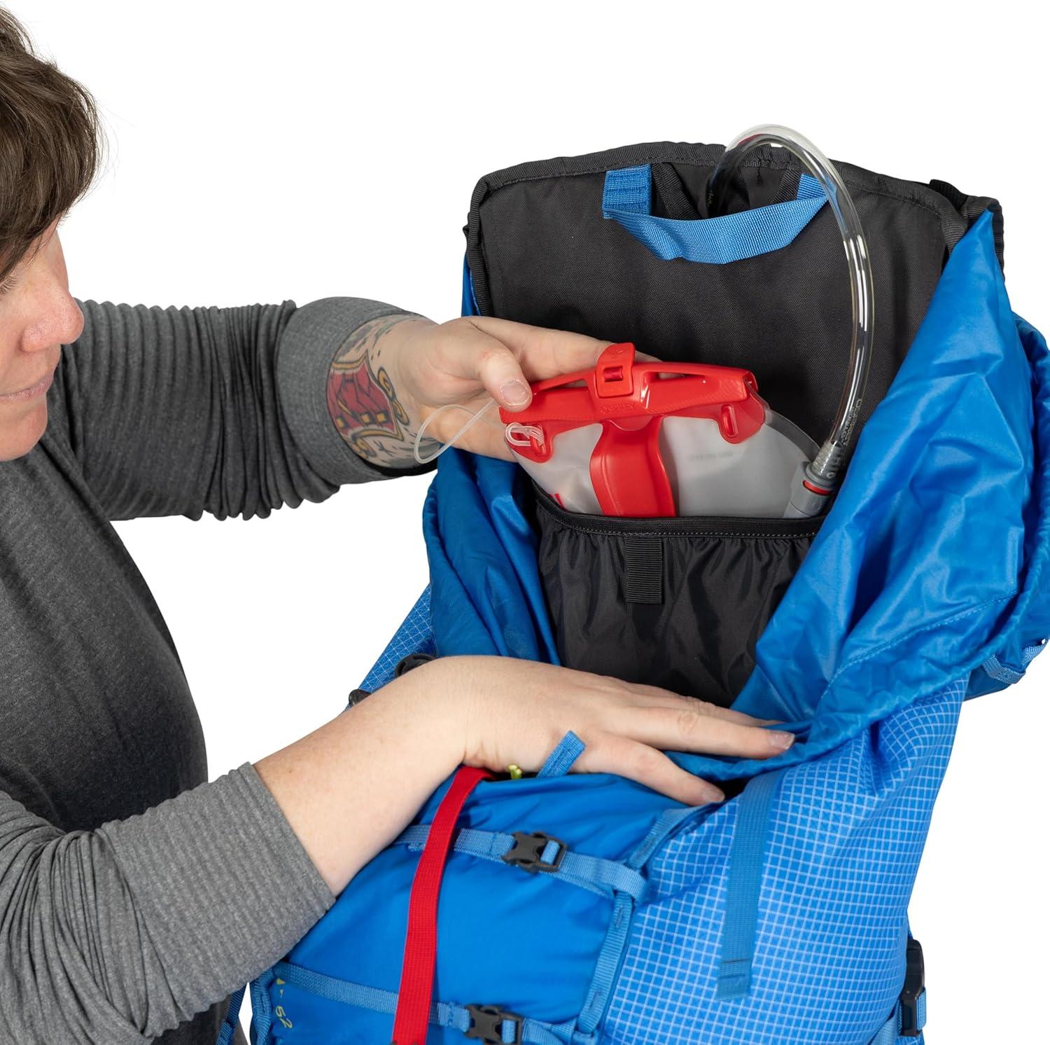 imageOsprey Mutant 52L Climbing and Mountaineering Unisex Backpack Tungsten Grey SMBlue Flame