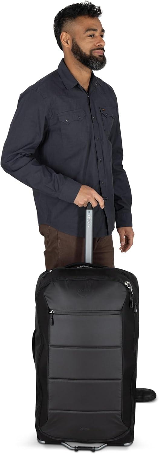 imageOsprey Ozone 2Wheel 80L27 Checked Luggage Lightweight Rolling Bag with High Clearance Wheels Travel Suitcase with Mesh Organization Trolley Handle and AddaBag Strap Moody BurgundyMoody Burgundy