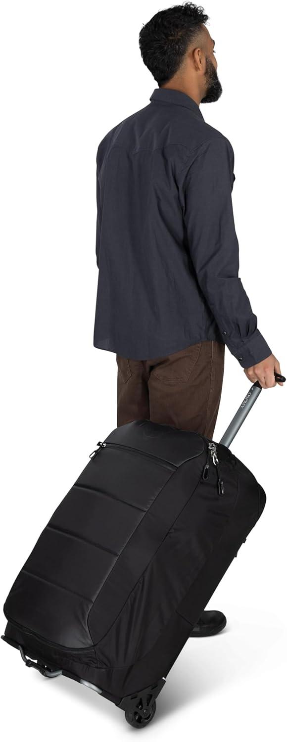 imageOsprey Ozone 2Wheel 80L27 Checked Luggage Lightweight Rolling Bag with High Clearance Wheels Travel Suitcase with Mesh Organization Trolley Handle and AddaBag Strap Moody BurgundyMoody Burgundy