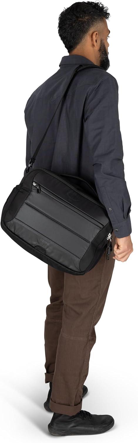 imageOsprey Ozone Brief Bag Lightweight Shoulder Bag with Padded Laptop Sleeve Removable Strap and Hidden Cash Pocket Travel Briefcase and Personal Item Fits Most 16quot Laptops CarryOn Companion