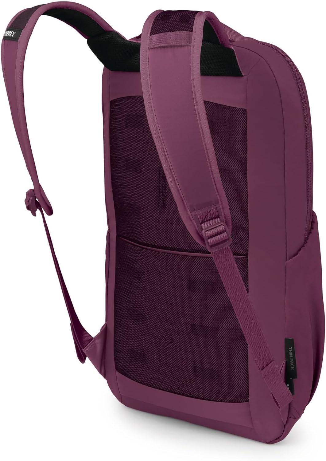 imageOsprey Ozone Slim Pack Lightweight Laptop Backpack with AirScape Suspension Water Bottle Pockets ampamp Slim Travel Design Fits Most 16quot Laptops Personal Item or CarryOn Compatible Moody BurgundyMoody Burgundy