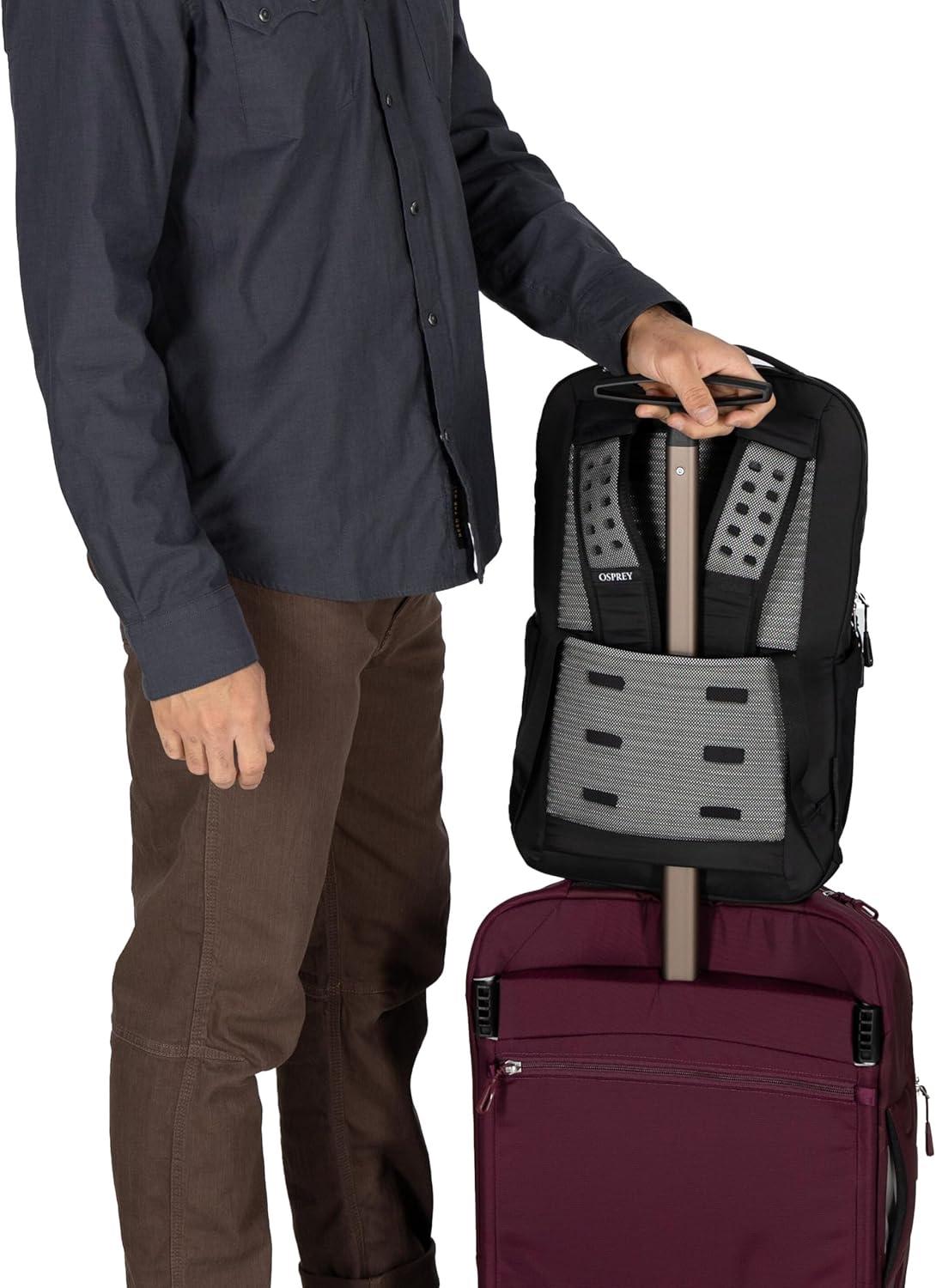 imageOsprey Ozone Slim Pack Lightweight Laptop Backpack with AirScape Suspension Water Bottle Pockets ampamp Slim Travel Design Fits Most 16quot Laptops Personal Item or CarryOn Compatible Moody BurgundyMoody Burgundy