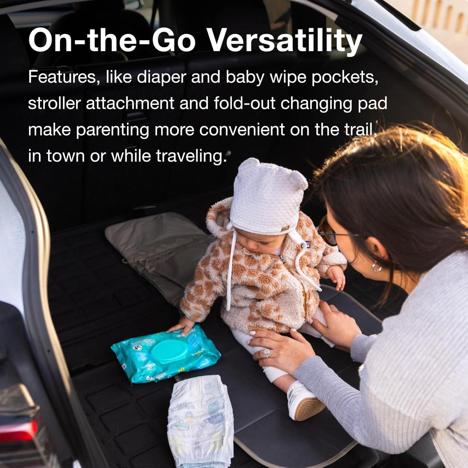 imageOsprey Poco Portable Changing Pad Washable Travel Baby Diaper Mat with PocketsBlack