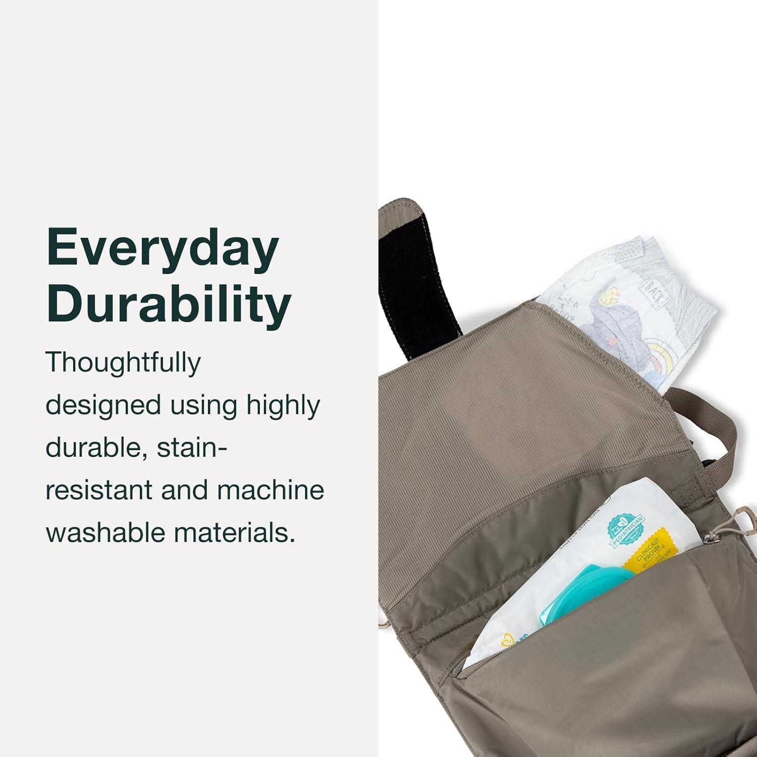 imageOsprey Poco Portable Changing Pad Washable Travel Baby Diaper Mat with PocketsTan Concrete